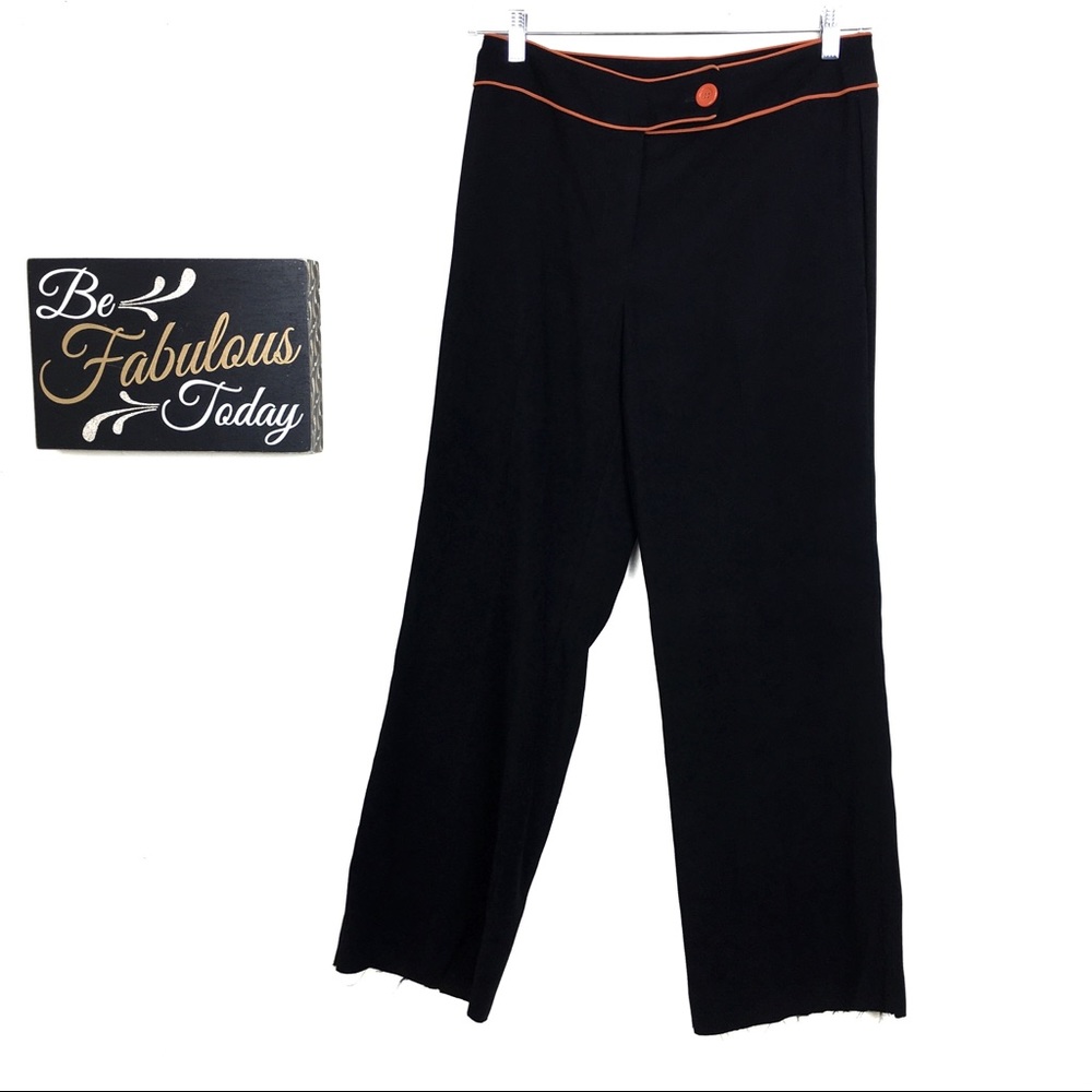 Vintage 90s Courtenay Black & Orange Trousers